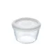 Fiambrera Redonda con Tapa Pyrex Cook&freeze 600 ml 12 x 12 x 9 cm Transparente Vidrio Silicona (8 Unidades)