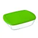 Rectangular Lunchbox with Lid Pyrex Cook&store Px Green 2,5 L 28 x 20 x 8 cm Glass Silicone (5 Units)