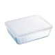 Rectangular Lunchbox with Lid Pyrex Cook & Freeze 22,5 x 17,5 x 6,5 cm 1,5 L Transparent Silicone Glass (6 Units)