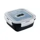 Hermetic Lunch Box Luminarc Pure Box 760 ml Black Glass (6 Units)