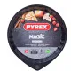 Molde para Tartas Pyrex Magic Negro Metal Plano Redondo Ø 30 cm 6 Unidades