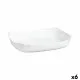 Serving Platter Luminarc Smart Cuisine Rectangular White Glass 33 x 27 cm (6 Units)