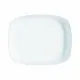 Serving Platter Luminarc Smart Cuisine Rectangular White Glass 33 x 27 cm (6 Units)