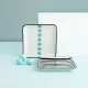 Snack tray Bidasoa Zigzag Multicolour Ceramic Squared 15 x 15 cm 2 Units