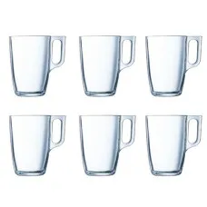 Set of Mugs Luminarc Nuevo Transparent Glass 320 ml (6 Pieces)
