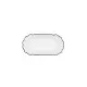 Snack tray Quid Gastro White Black Ceramic 20,5 x 11 x 3,5 cm (12 Units)