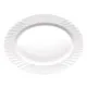 Serving Platter Bormioli Rocco Ebro Oval White Glass (36 cm) (12 Units)