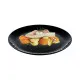 Plato Llano Luminarc Pampille Negro Vidrio (25 cm) (24 Unidades)