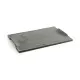 Snack tray Quid Mineral Gres Black Ceramic 35 x 23 cm (6 Units)