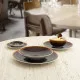 Bowl Ariane Coupe Decor Ceramic Brown (12 cm) (12 Units)