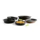 Saucepan Quid Barro Lux Black Ceramic Ø 22 cm (12 Units)