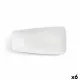 Flat plate Ariane Vital Rectangular Ceramic White (29 x 15,5 cm) (6 Units)