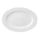 Flat plate Ariane Prime Oval Ceramic White (32 x 25 cm) (6 Units)