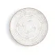 Flat Plate Ariane Tornado White Bicoloured Ceramic Ø 21 cm (12 Units)