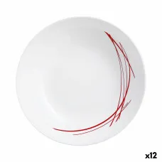 Deep Plate Arcopal Domitille Bicoloured Glass (20 cm) (12 Units)