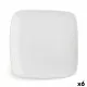 Flat plate Ariane Vital Squared Ceramic White (30 x 22 cm) (6 Units)