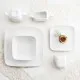 Dessert dish Ariane Vita Squared Ceramic White (20 x 17 cm) (12 Units)