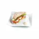 Flat Plate Quid Gastro Fresh White Ceramic Sandwich (8 Units)