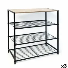 Mueble Auxiliar Vinthera Moa Metal Madera MDF 60 x 30 x 63,5 cm (3 Unidades)