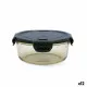 Hermetic Lunch Box Bidasoa Infinity Circular 970 ml Yellow Glass (12 Units)