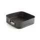 Baking Mould Quid Sweet Grey Black Metal 24 cm (12 Units)