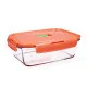 Hermetic Lunch Box Luminarc Pure Box Holy Bicoloured Glass 1,22 L (6 Units)