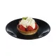 Dessert dish Luminarc Zelie Negro Black Glass Ø 18 cm (12 Units)