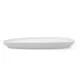 Flat Plate Bidasoa Fosil White Ceramic 26,3 x 25,5 x 2,4 cm (6 Units)