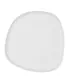 Flat Plate Bidasoa Fosil White Ceramic 26,3 x 25,5 x 2,4 cm (6 Units)