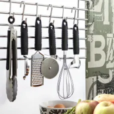 Plato Quid Habitat Negro Metal 27 x 8 x 3 cm (12 Unidades)