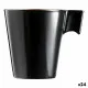Mug Luminarc Flashy Black 80 ml Bicoloured Glass (24 Units)