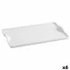 Snack tray Quid Gastro Fun White Ceramic 25,5 x 15,5 cm (6 Units) (Pack 6x)