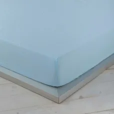 Fitted bottom sheet Naturals Blue