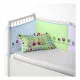 Cot protector Cool Kids Patch Garden (60 x 60 x 60 + 40 cm)