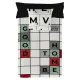 Funda Nórdica Naturals Scrabble Cama de 180/190 260 x 220 cm