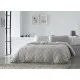 Funda Nórdica Naturals ELBA Gris claro Cama de 135 (220 x 220 cm)