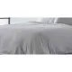 Funda Nórdica Naturals ELBA Gris claro Cama de 90 (150 x 220 cm)