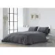 Funda Nórdica Naturals ELBA Gris oscuro Cama de 135 (220 x 220 cm)
