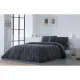 Funda Nórdica Naturals ELBA Gris oscuro Cama de 135 (220 x 220 cm)