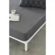 Fitted bottom sheet Naturals ELBA Dark grey 105 x 190/200 cm (Single)