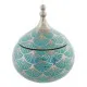Caja-Joyero DKD Home Decor Porcelana Turquesa 14 x 14 x 17 cm
