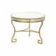 Side table DKD Home Decor Mirror Golden Metal Oriental (61 x 61 x 46 cm)