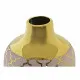 Vase DKD Home Decor 13 x 13 x 26 cm Porcelain Pink Golden Oriental Chromed