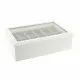 Caja-Joyero DKD Home Decor 102182 Relojes 28 x 19 x 9 cm Cristal Blanco Madera MDF