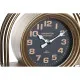 Table clock DKD Home Decor 25 x 8 x 31 cm Crystal Black Golden Iron Traditional