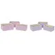 Basket set DKD Home Decor 40,5 x 27,5 x 18 cm Polyester (2 Units)