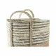 Cesta DKD Home Decor Fibra (33 x 33 x 35 cm) (2 Unidades)