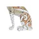 Decorative Figure DKD Home Decor 15 x 8 x 25 cm Orange White Leopard Colonial