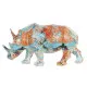 Decorative Figure DKD Home Decor 34 x 12,5 x 16,5 cm Multicolour Rhinoceros Modern