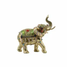 Decorative Figure DKD Home Decor 24 x 12 x 23,5 cm Elephant Golden Modern